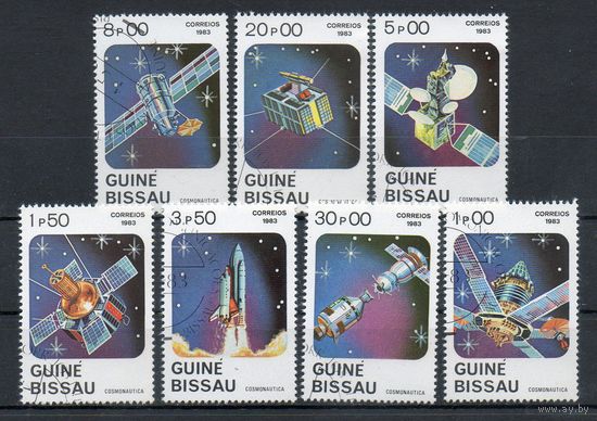 Космос Гвинея-Биссау 1983 год серия из 7 марок