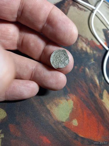 Двойной денарий 1566 г. ВКЛ Сигизмунд Август
