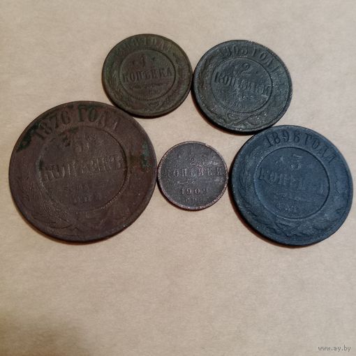 Лот хороших монет РИ 5 штук