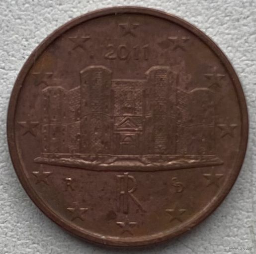 Италия 1 евроцент 2011 г.