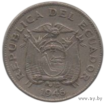 Республика Эквадор. 5 сентаво 1946.