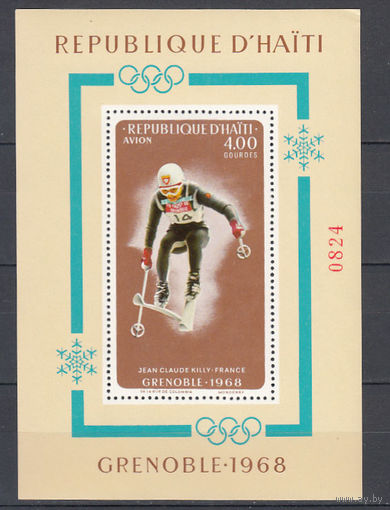 Спорт. Олимпийские игры. Гаити. 1968. 1 блок. Michel N бл33 (25,0 е).