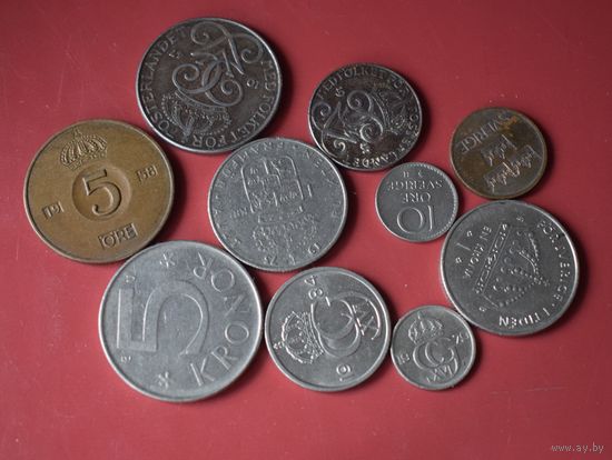 Швеция 10 монет