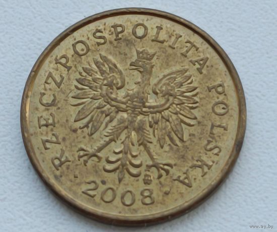 Польша. 2 гроша 2008 года.
