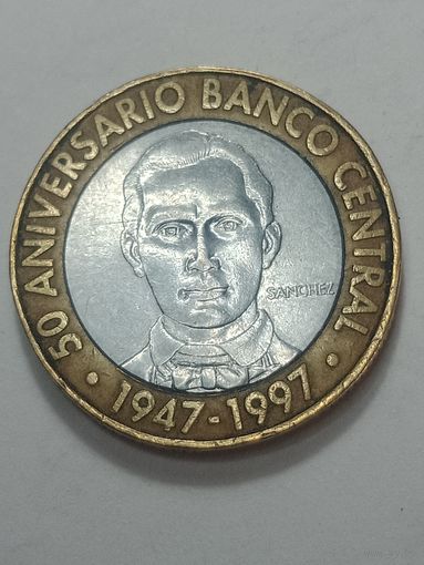 Доминиканская республика 5 песо 1997 года .