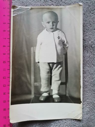 Старое фото. Ребёнок Октябрёнок