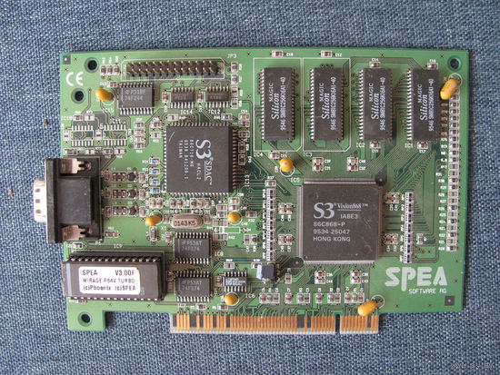 Видеокарта ретро SPEA / Video Seven  V7-Mirage P64 PCI