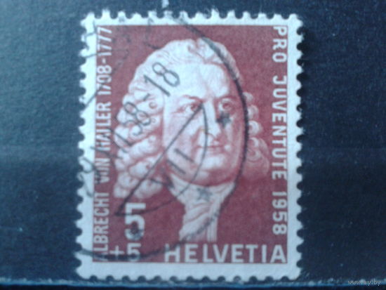 Швейцария 1958 Врач, ботаник и писатель 18 века