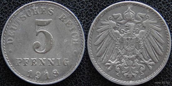 YS: Германия, 5 пфеннигов 1918A, KM# 19 (2)