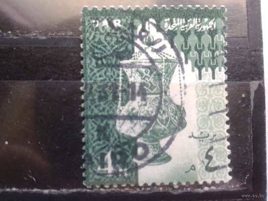 Египет, 1958, Стандарт, лампа - мечеть из стекла