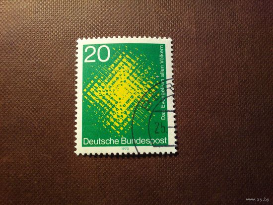 Германия  1970 г. Религия.Крест сквозь стекло ./24а/