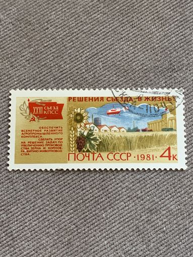 СССР 1981. XXVI съезд КПСС. Развитие агропромышленного комплекса