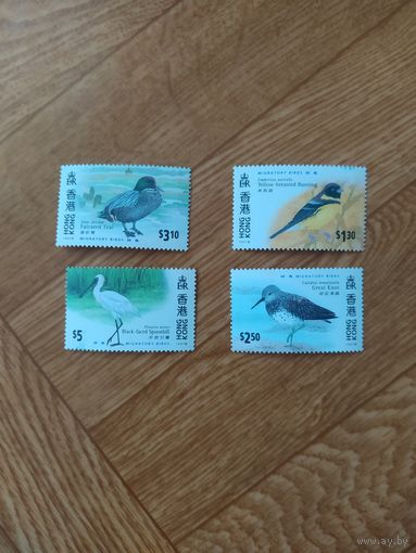 Гонконг серия марок 1997г. Птицы.