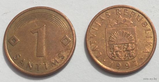 Латвия, 1 сантим 1997