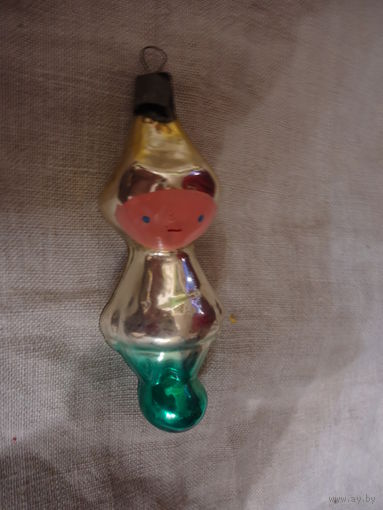 Елочная игрушка  СССР . Мальчик . Росглавигрушка