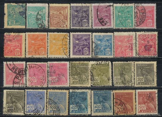 Бразилия Респ 1920-51 Вып Экономика и культура Стандарт Набор (2 скана)