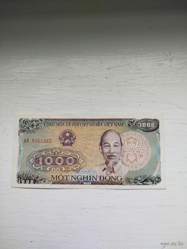 1000 донг Вьетнам.