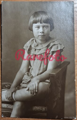 1930-е Открыточный формат девочка типажи ретро студийное фото