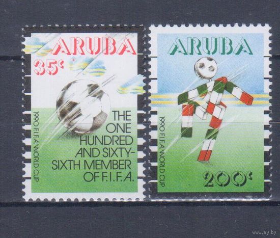 [252] Аруба 1990. Спорт.Футбол.Чемпионат мира. СЕРИЯ MNH. Кат.4,50 е.