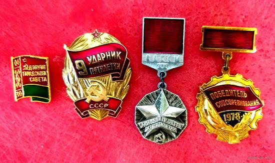 Победитель Соцсоревнования 1978 * Ударник 9 Пятилетки СССР * Депутат Городского Совета * Молодой Гвардеец 11 Пятилетки