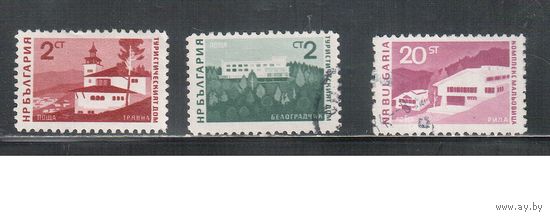 Болгария-1966, (Мих.1672-1674) , гаш.   , Стандарт, Туризм