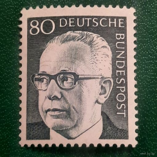 ФРГ 1971. Третий Бундеспрезидент Хайнеман Густав