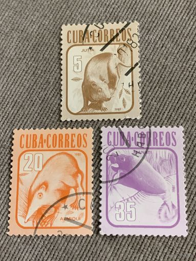 Куба 1981. Дикие животные. Марки из серии