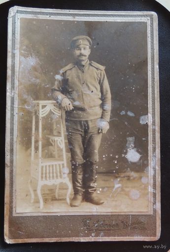 Фото "Солдат царя батюшки", ПМВ, фотограф Аронс, г. Балашов, до 1917 г.