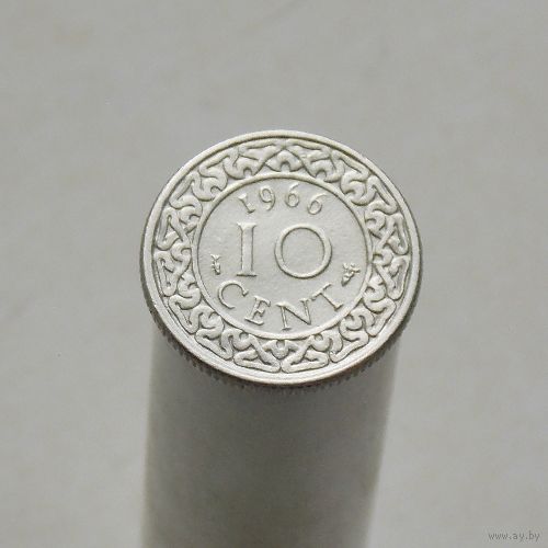 Суринам  10 центов 1966