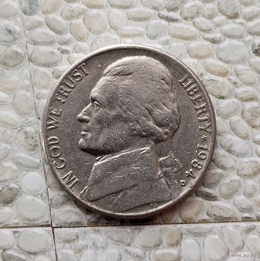 5 центов 1984(D) года США.