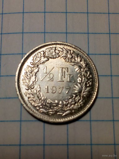 1.2 франка Швейцария 1977 годъ