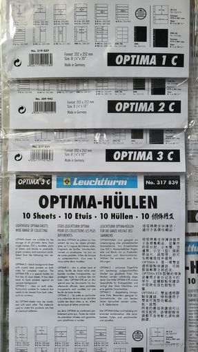 Leuchtturm C2 Optima Листы для банкнот на 2 ячейки! Целая пачка 10 шт! Германия, Лёйхтурм, Leuchtturm! ВОЗМОЖЕН ОБМЕН!