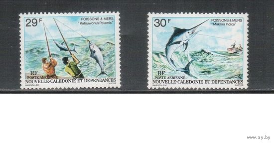 Новая Каледония-1979(Мих.628-629) **  , Морская  Фауна,Рыбы(полная серия)