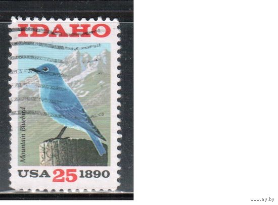 США-1990, (Мих.2072),   гаш. ,Штат, Айдахо, Птицы (одиночка)