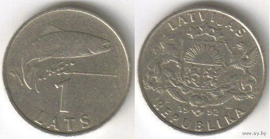 Латвия. 1 лат (1992)