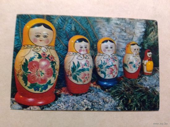 Карманный календарик. Матрёшки . 1978 год