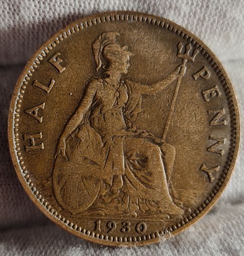1/2 пенни 1930 года, Великобритания