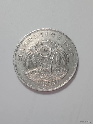 Маврикий 5 рупий 1992 года .