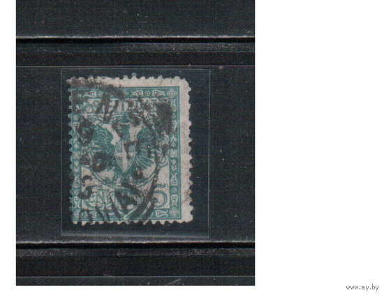Италия-1901, (Мих.76), гаш., Стандарт, Герб