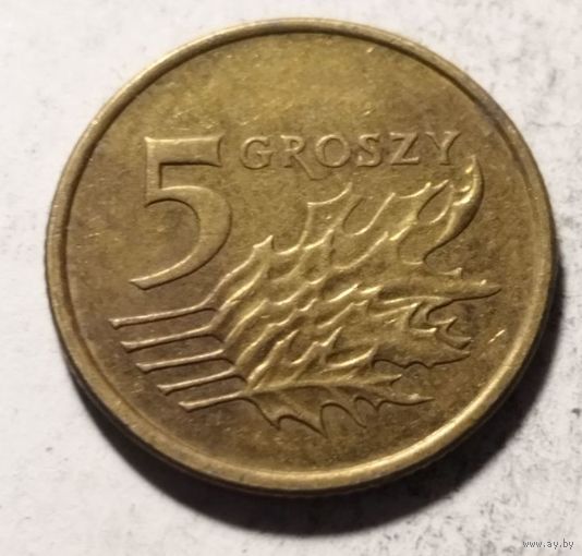 Польша 5 грош 2007