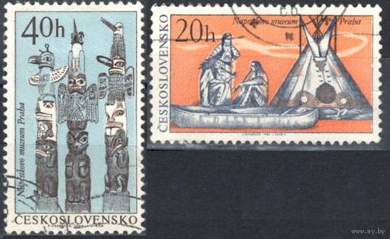 Чехословакия. Ми-,1631,1633. Индейцы Северной Америки. 1966