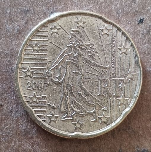 Франция 20 евроцентов 2007 г.,  KM# 1411