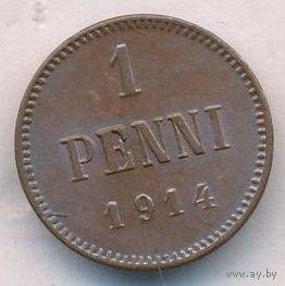 1 пенни 1914 год _состояние XF/aUNC