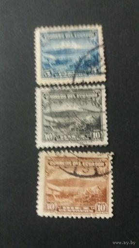 Эквадор  1934 3м  вулкан