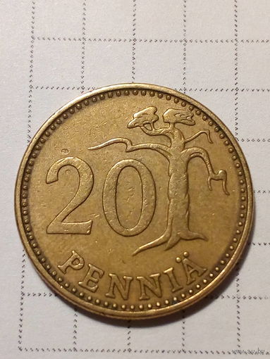 20 пенни Финляндия 1973 год