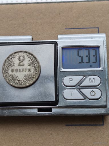 2 лита Литва,Первая Республика (1925 - 1938), 1925 года. Серебро 500. Монета не чищена. П45670.