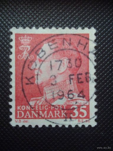 Дания. Стандарт. 1963г. гашеная