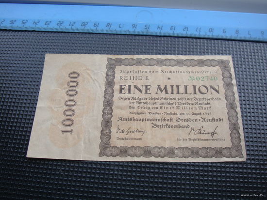 Германия 1000000 1 миллион  марок 1923