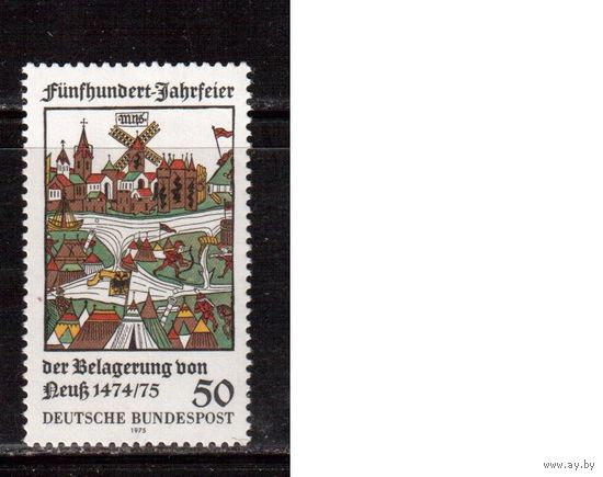 Германия(ФРГ)-1975,(Мих.843), ** , Осада города