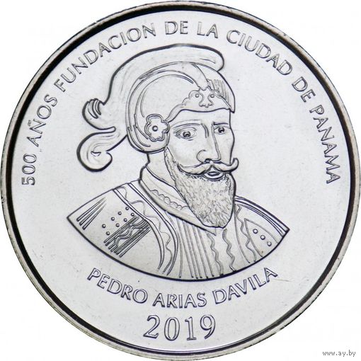 Панама 1/2 бальбоа 2019 500 лет основанию Панамы UNC